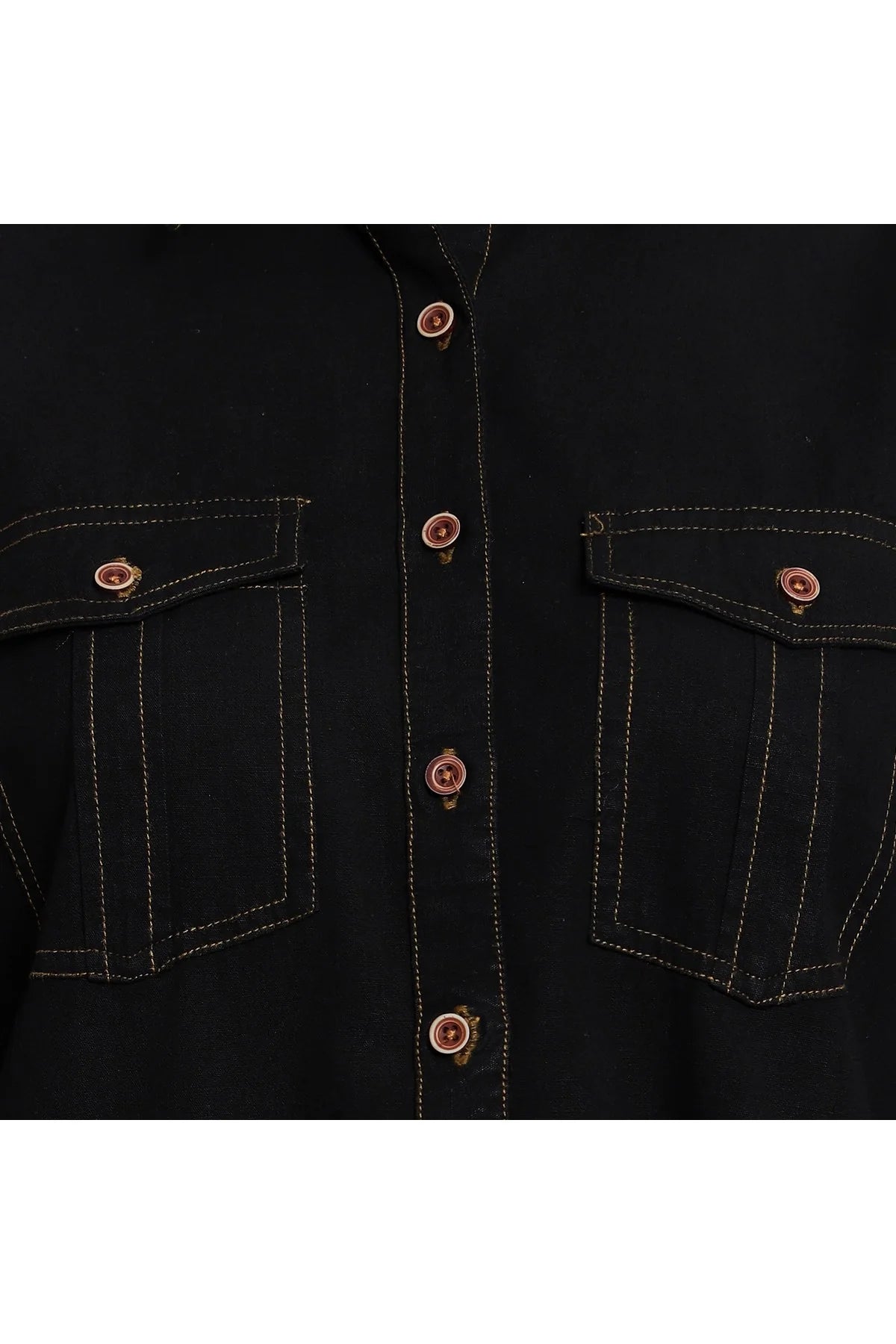 Brezza Fashion - Nice-looking Black Smart Regular Fit Solid Casual Denim Shirt for women