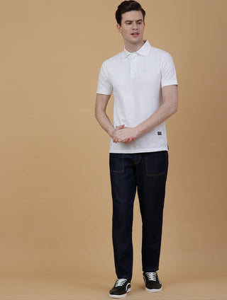 Brezza Fashion - Men's Regular Fit Denim cargo Jeans Dark Blue Made In India