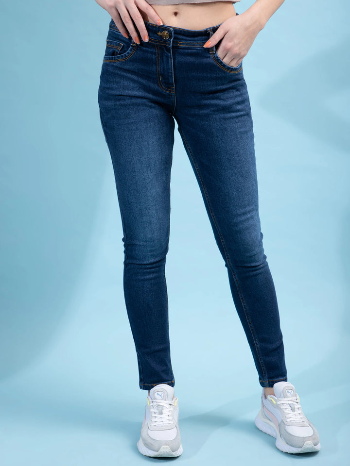 Brezza Fashion -  Women's High Waist Stretch Skinny Denim Jeans